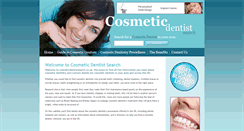 Desktop Screenshot of cosmeticdentistsearch.co.uk